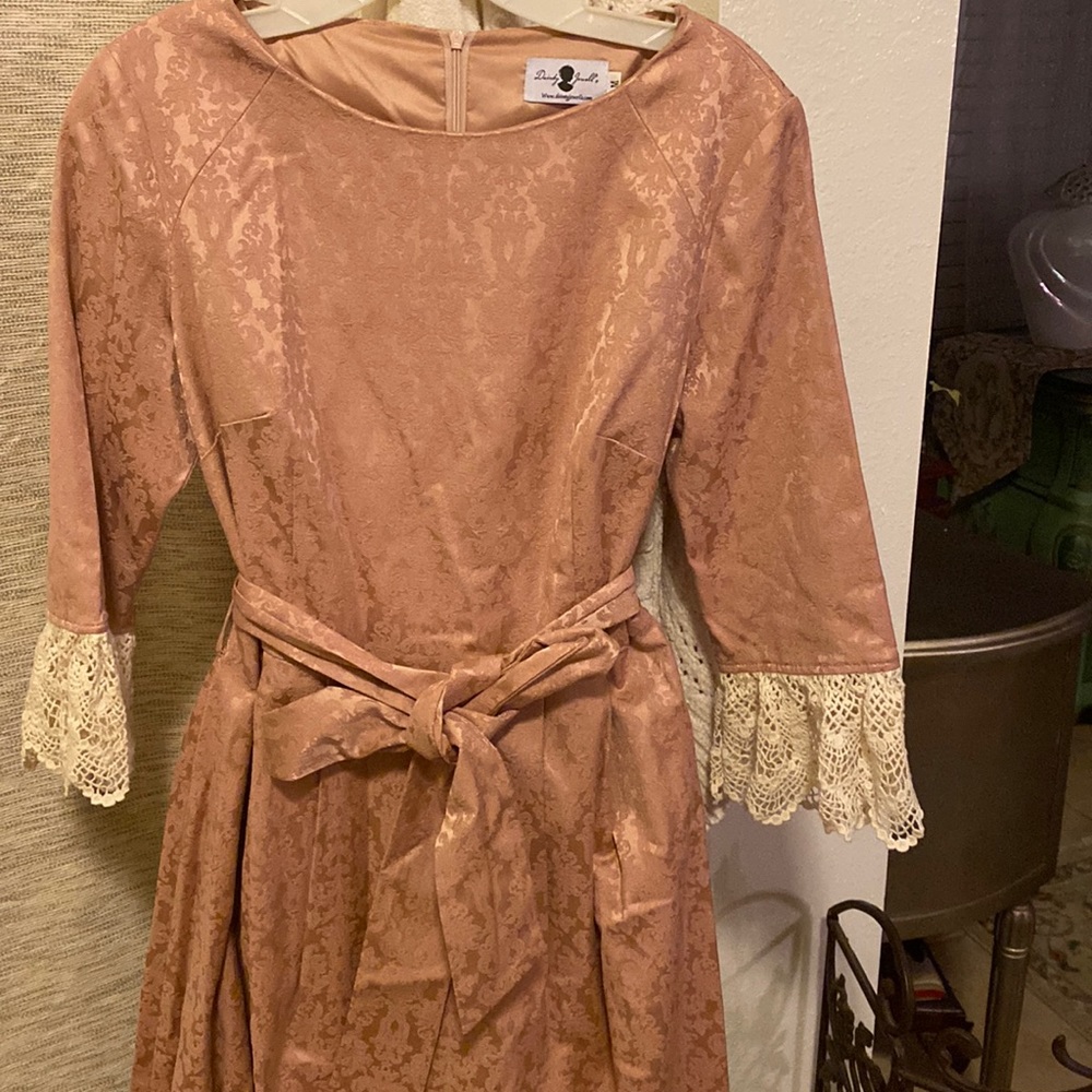 Dainty Jewells pink puffy skirt dress like new size M